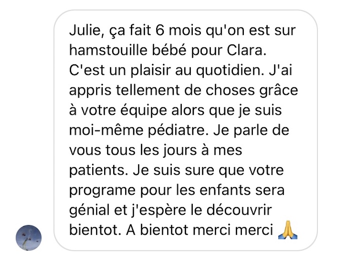 Recommandation cliente des services Hamstouille